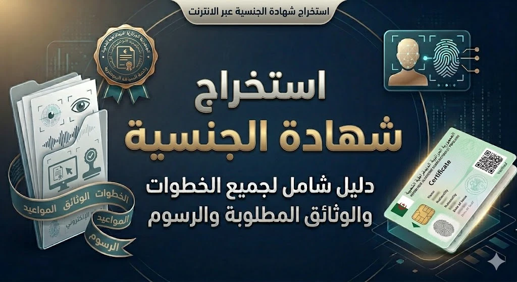 استخراج شهادة الجنسية عبر الإنترنت 2026: الدليل الكامل