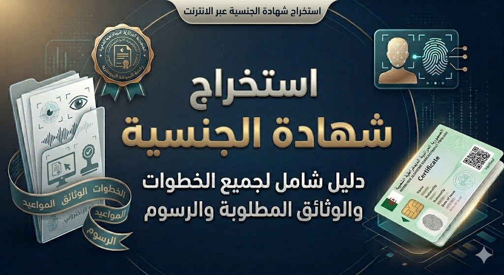استخراج شهادة الجنسية عبر الإنترنت 2026: الدليل الكامل