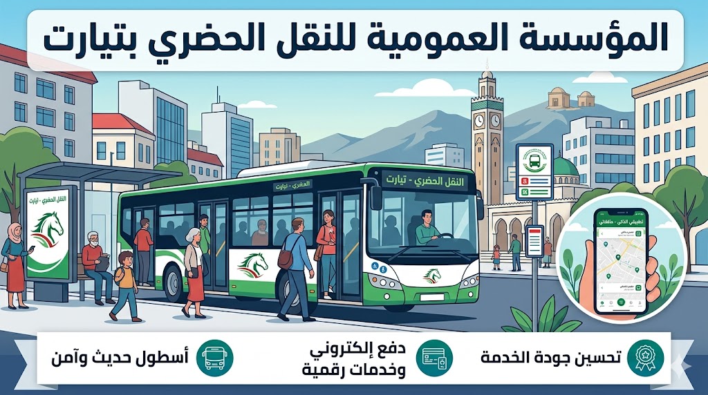دليل ETUS Tiaret: خدمات النقل والدفع الإلكتروني والمراقبة التقنية