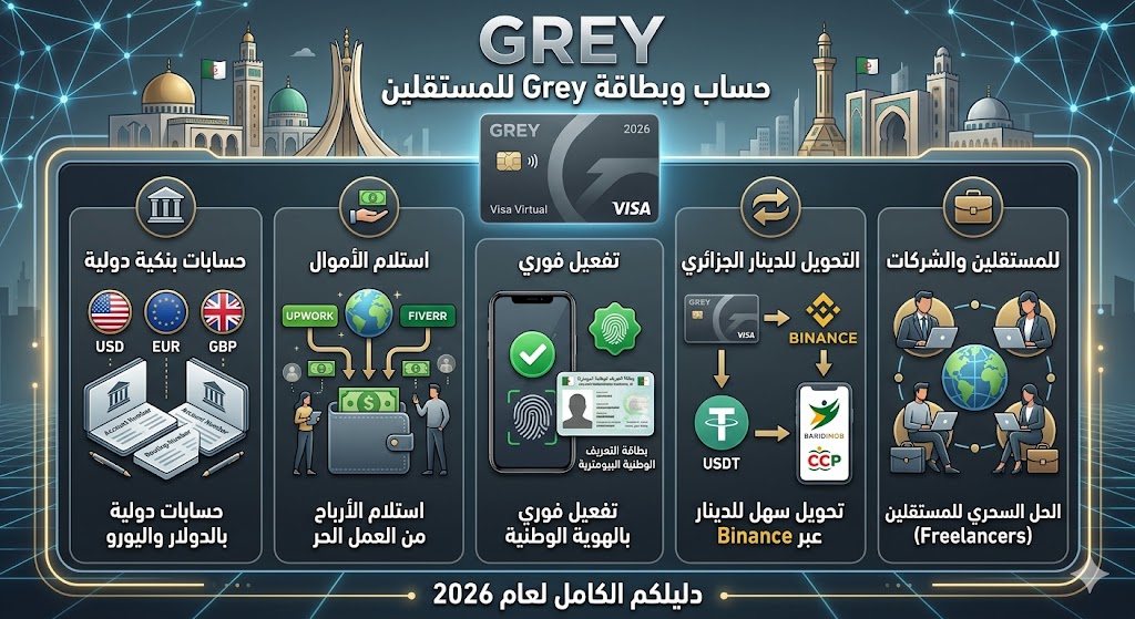 Focus Keywords: Grey Algeria, Virtual Bank Account, Freelance Payments, استلام الأموال من الخارج.
