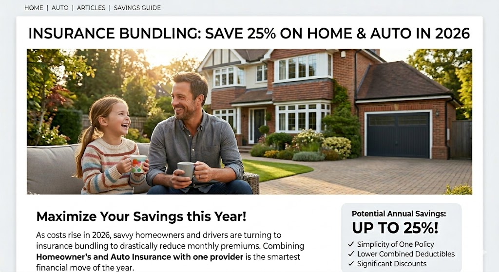 Insurance Bundling: Save 25% on Home & Auto in 2026