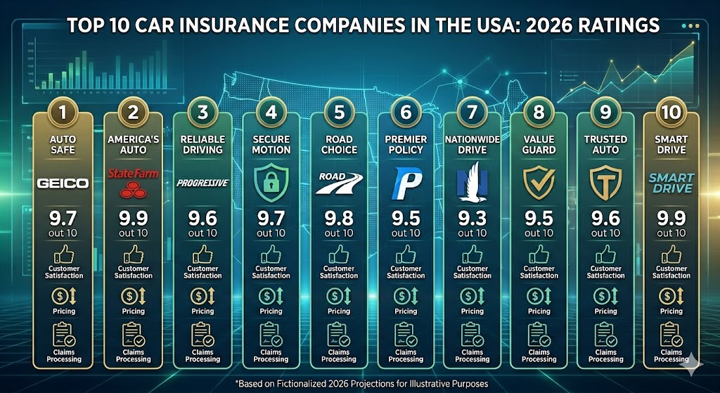 Top 10 Car Insurance Companies in the USA: 2026 Ratings