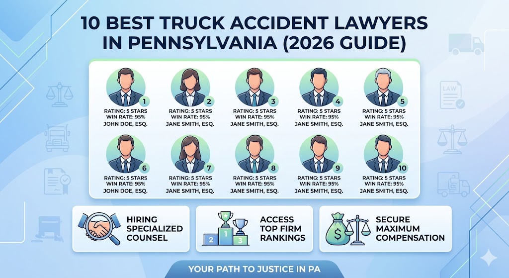 Best Truck Accident Lawyers in Pennsylvania: 2026